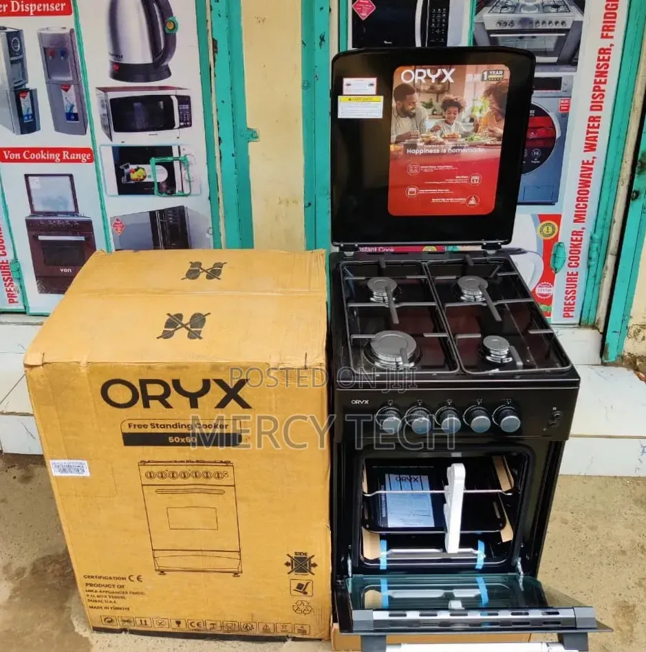 Oryx 50x60cm Free Standing Full Gas Cooker