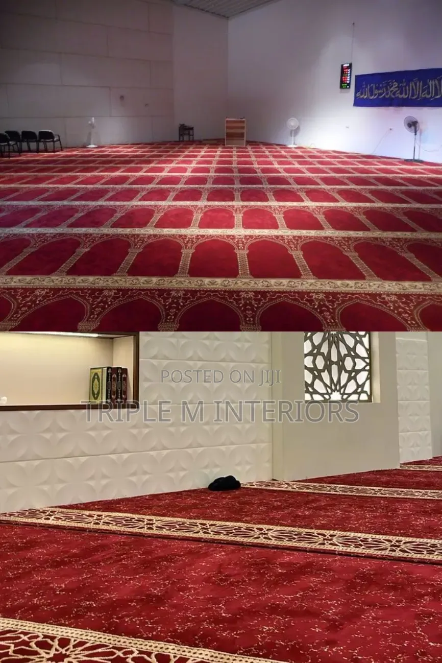 High-Grams-Per-SQM Mosque Carpets for Longevity