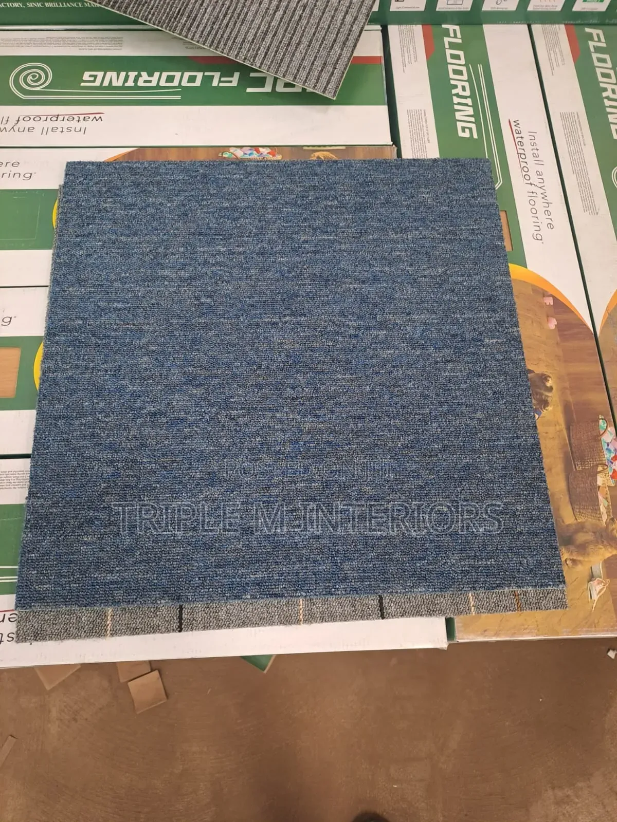 Fiber-Bonded Carpet Tiles | Perfect for Gyms ,Homes, Offices Studios