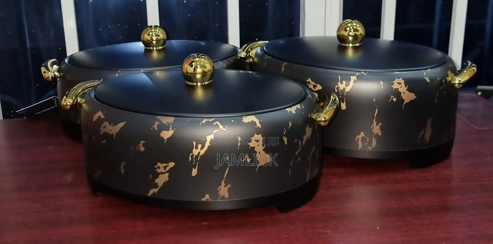 Unique Forever Gold Marble Profile Insulated Hotpots - Pm
