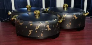 Unique Forever Gold Marble Profile Insulated Hotpots - Pm