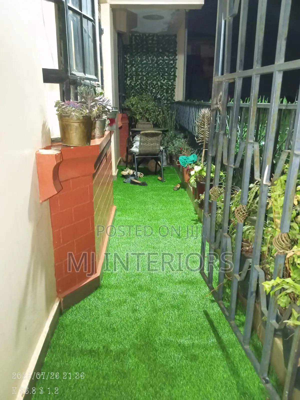 Artificial Grass Carpet Installation With Neat Finishing Kenya