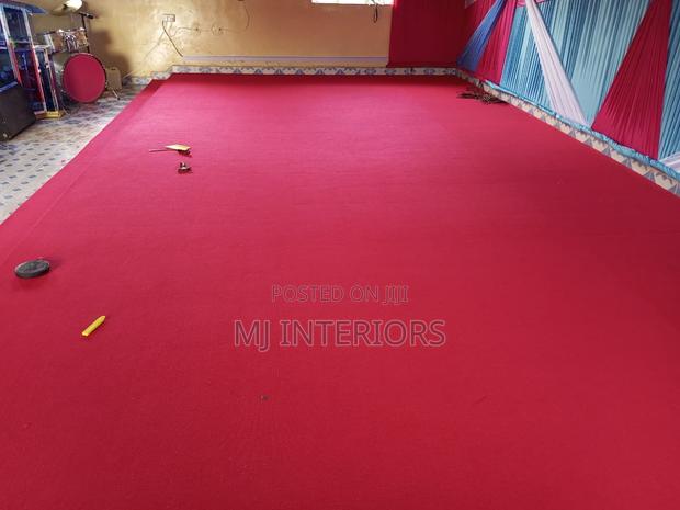 Imported Red Delta Carpet for Church Stage Flooring