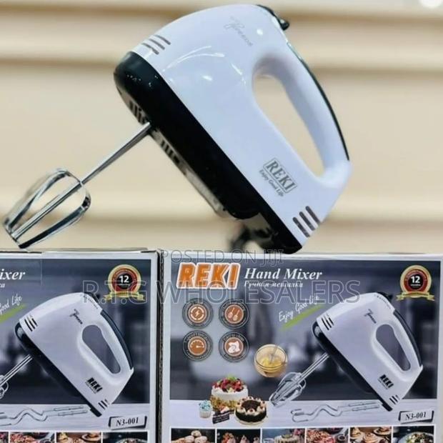 Reki Electric Hand Mixer With Multiple Speeds