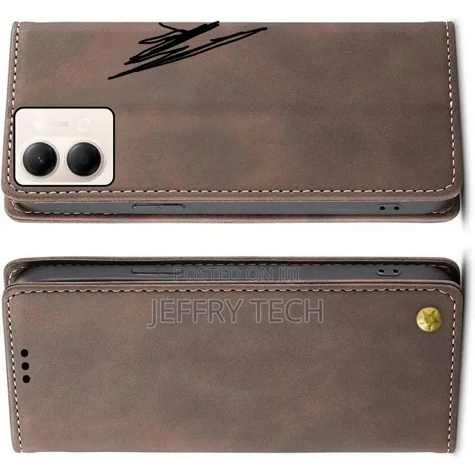 Cover for Vivo Y05 5g Mobile Phone Flip Wallet Case Premium Leather Fi