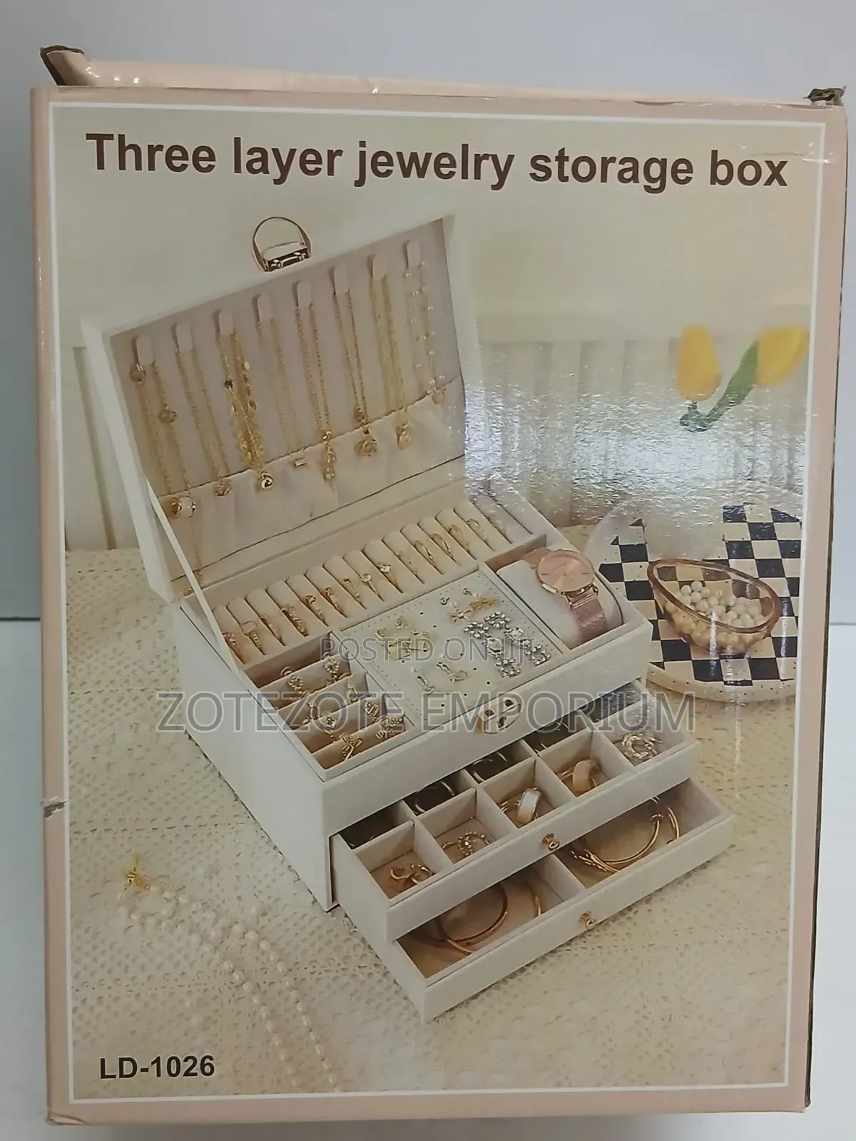 3 Layered Jewellery Storage Box