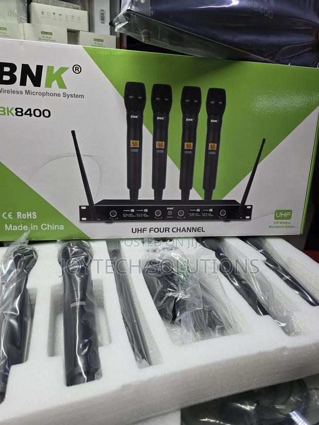 Heavy Duty Bk8400 Wireless Microphones – Stable Signal Deep Sound