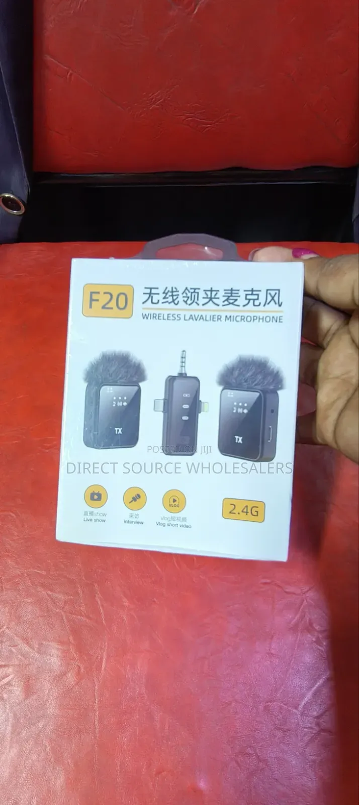 F20 Clip-on Wireless Microphone for Youtube Tiktok
