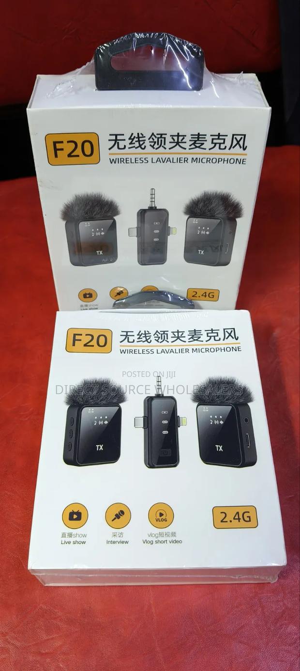 F20 Clip-on Wireless Microphone for Youtube Tiktok