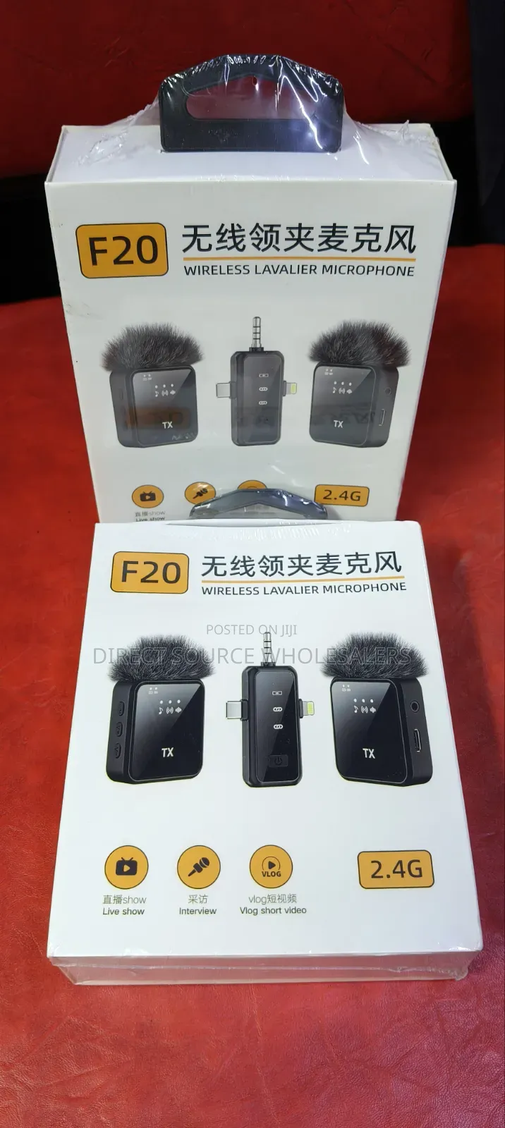 F20 Clip-on Wireless Microphone for Youtube Tiktok