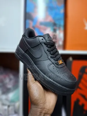 Nike Airforce One Black Unisex Sneakers