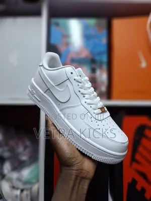 Nike Airforce One All White Unisex Sneakers