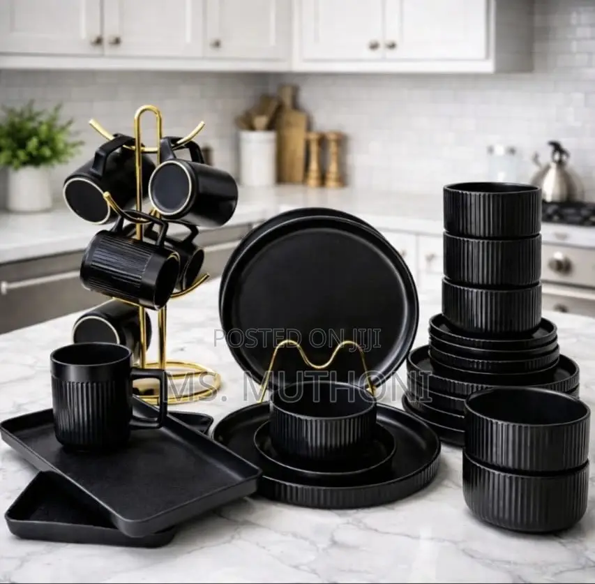  32pcs Luxe Black Matte Glossy Finish