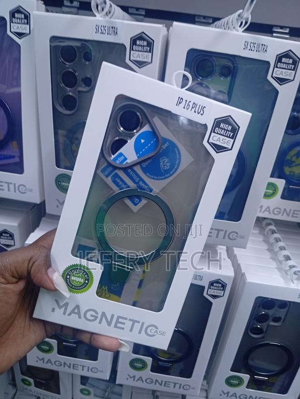 iPhone 16 Plus Magnetic Case With Raised Metallic Trim Frames. - thumbnail 2