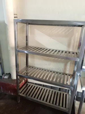 Stainless Steel Four-Tier Commercial Storage Rack