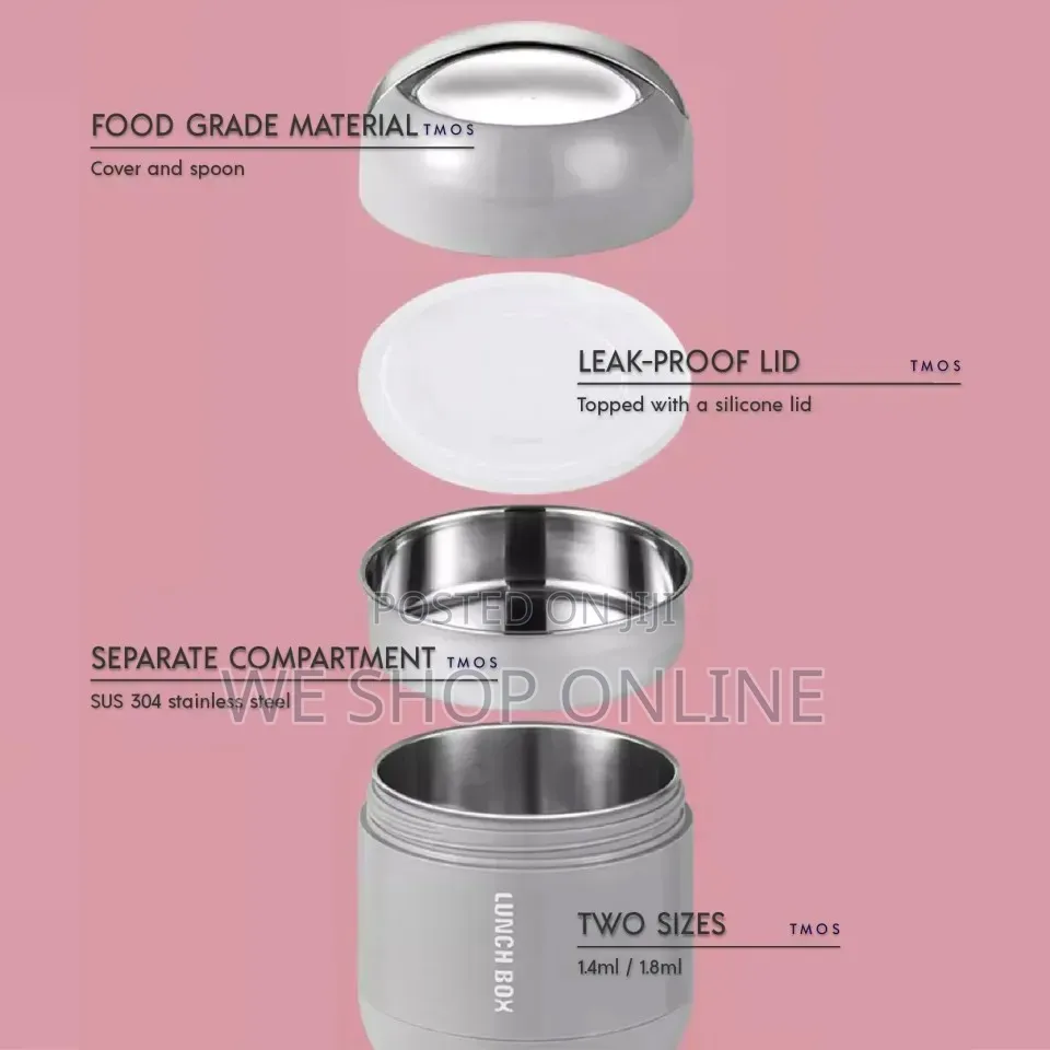 Stainless Steel Food Portable Lunch Box 1000ml