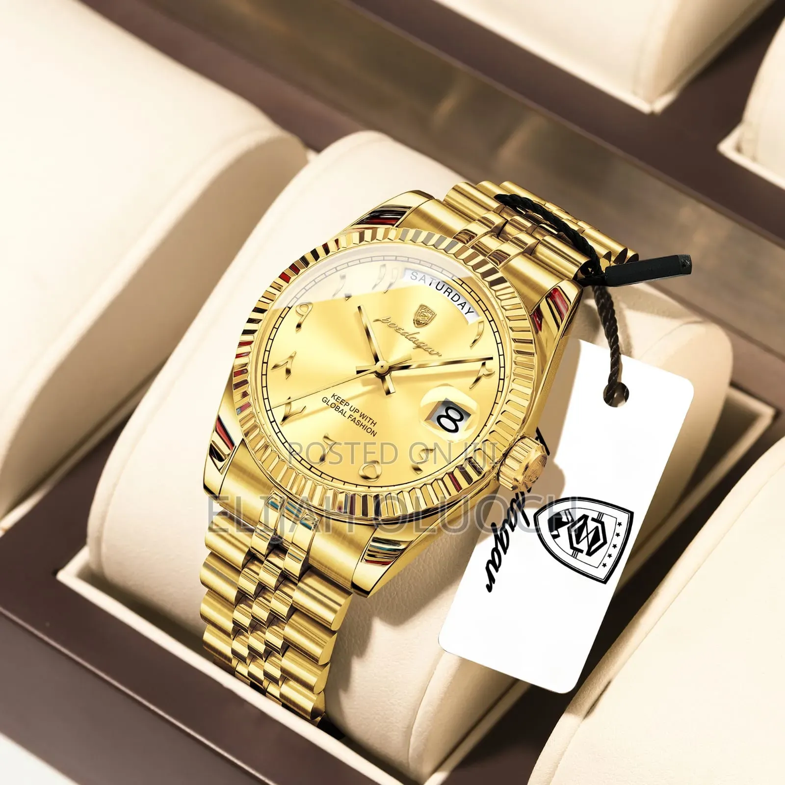 Poedagar Full Day Arabic Gents Watch