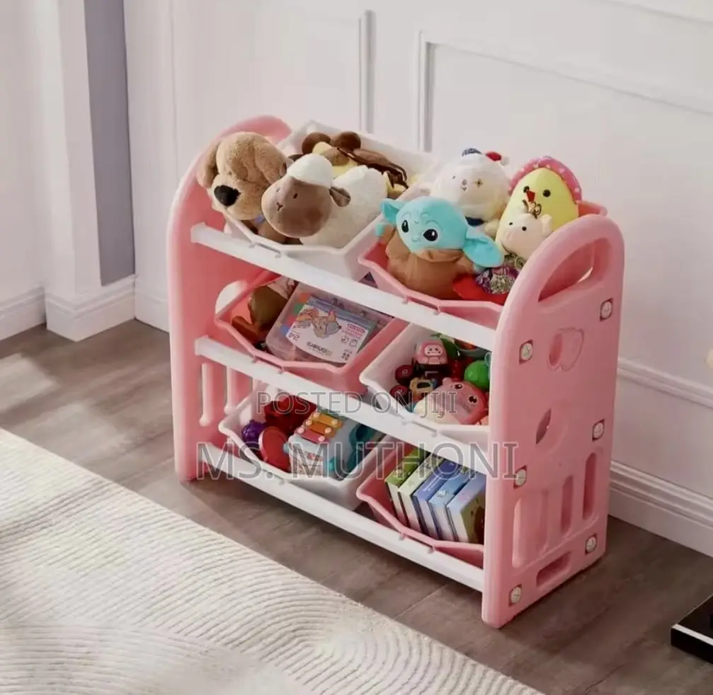 Kids Toy Organizers and Storage With 6 Removable Plastic Bins