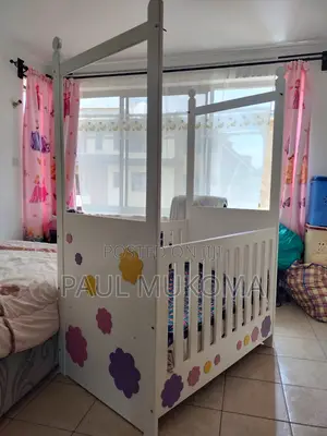 Wooden Kids Bed & Mattress