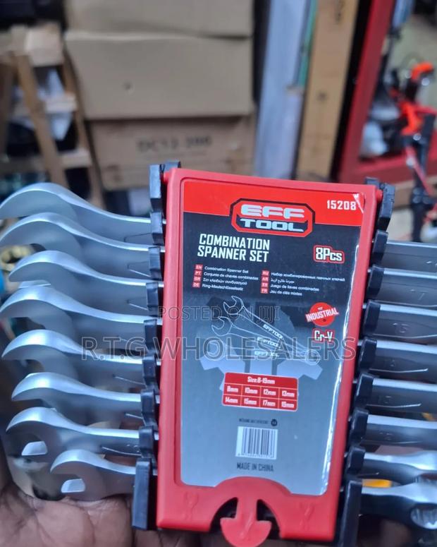 8 Pieces Spanner Tool Set – Heavy Duty Hand Tool Kit - main view