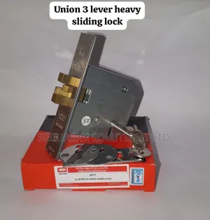 Union 2477 3-Lever Sliding Door Mortice Lock,
