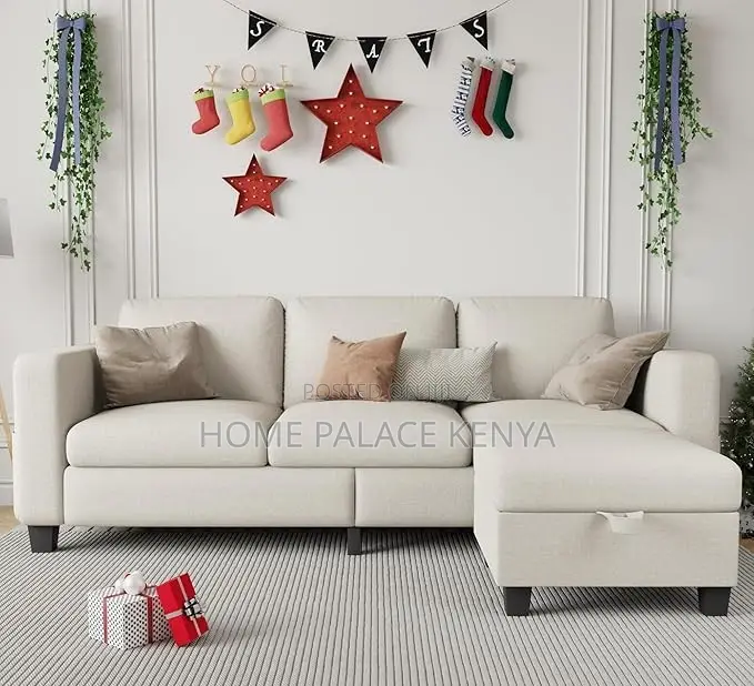 Home Sofa: 3 Seater Cloud Couch With Ottoman
