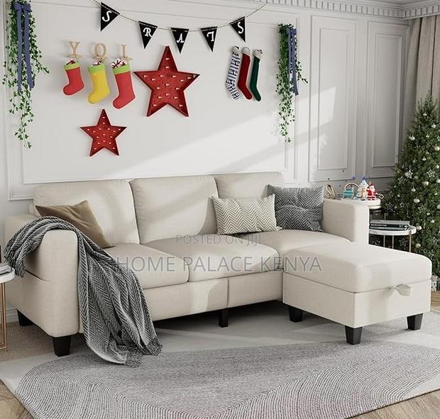 Home Sofa: 3 Seater Cloud Couch With Ottoman - thumbnail 4