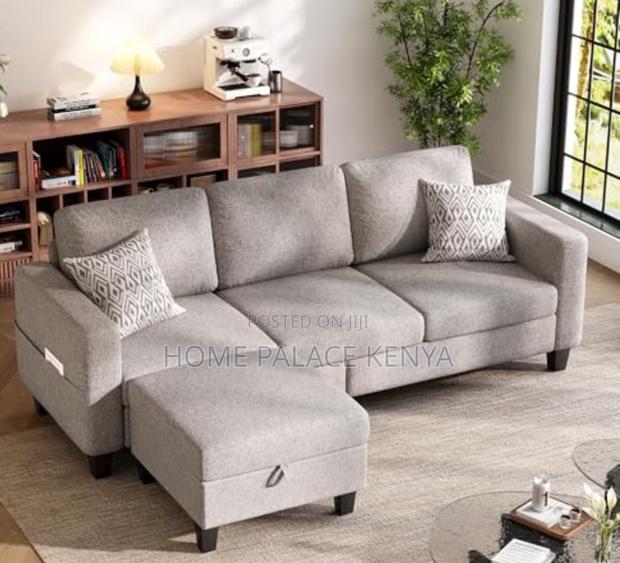 Home Sofa: 3 Seater Cloud Couch With Ottoman - thumbnail 5