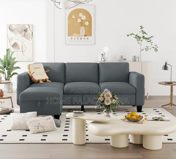 Home Sofa: 3 Seater Cloud Couch With Ottoman - thumbnail 7