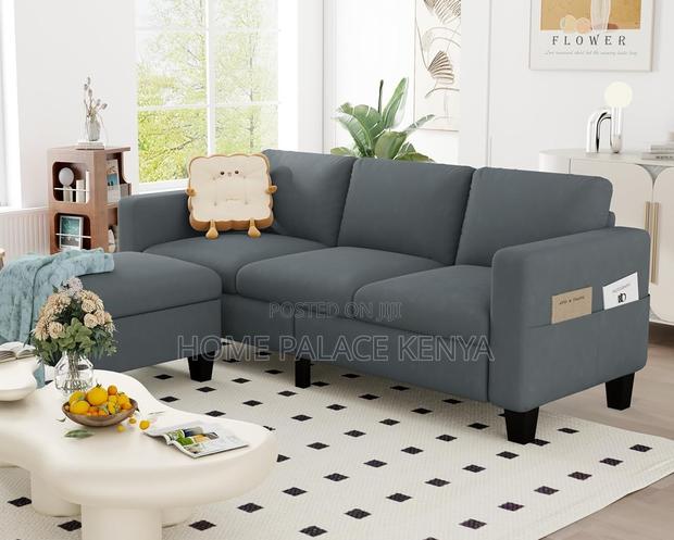 Home Sofa: 3 Seater Cloud Couch With Ottoman - thumbnail 11