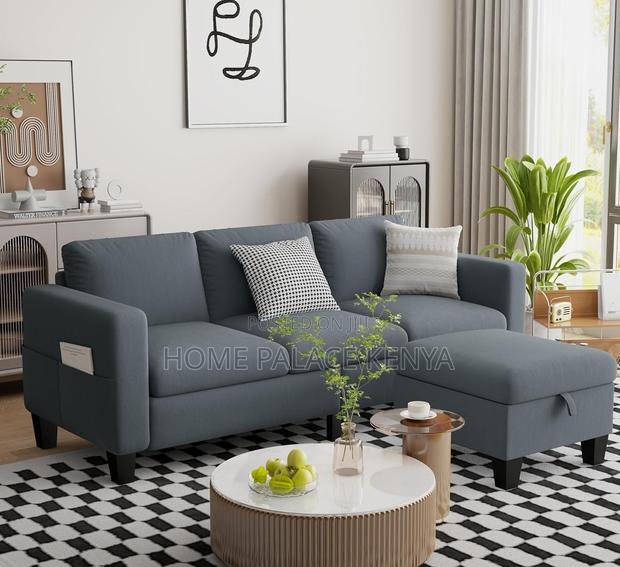 Home Sofa: 3 Seater Cloud Couch With Ottoman - thumbnail 13