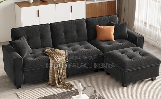 Home Sofa: 3 Seater Cloud Couch With Ottoman - thumbnail 15