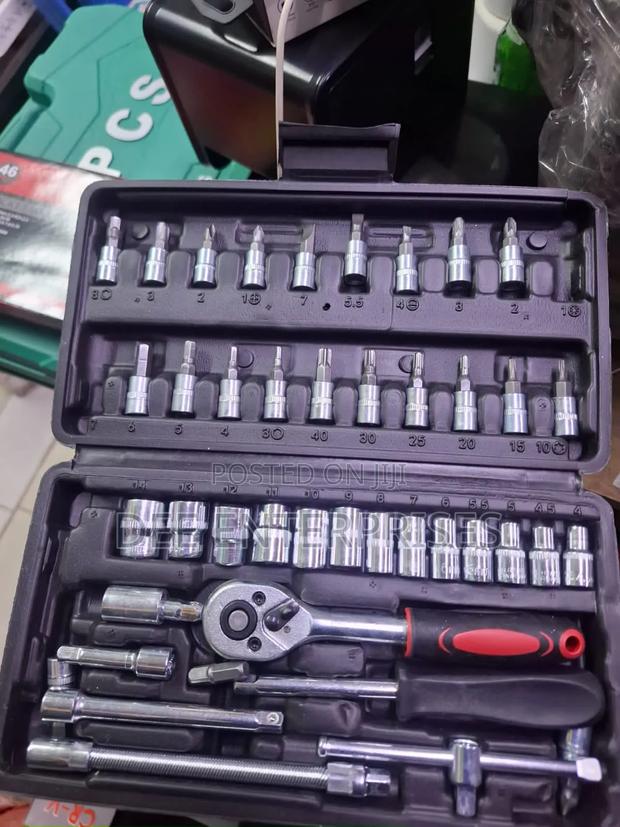 46 Pieces Socket Wrench Tool Set - main view