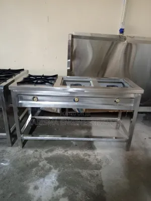 Stainless Steel Commercial Three-Burner Gas Cooker