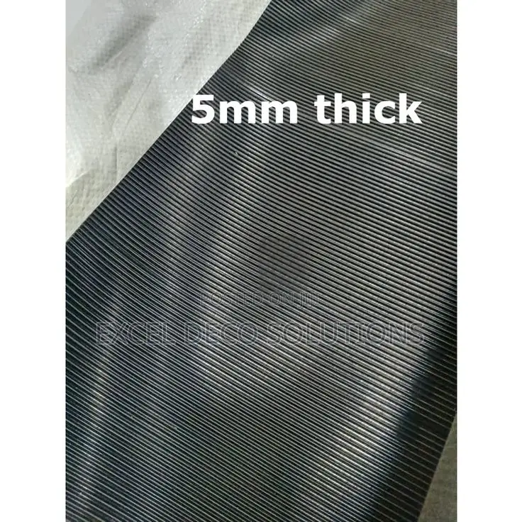 Ribbed Rubber Mat for Commercial Industrial Flooring