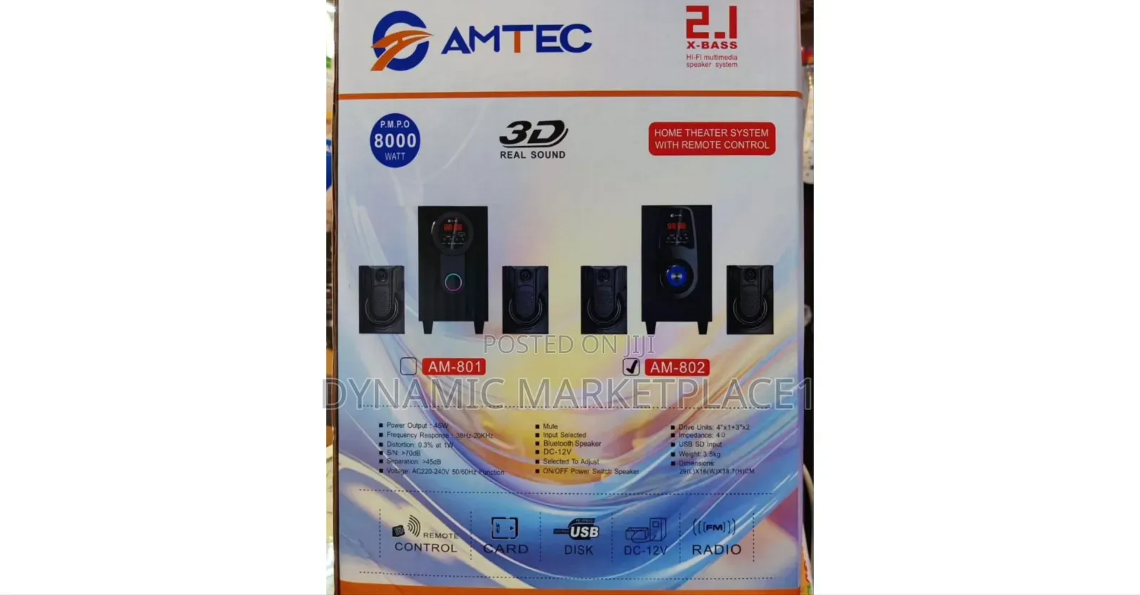 Amtec 801/802 Sub Woofer