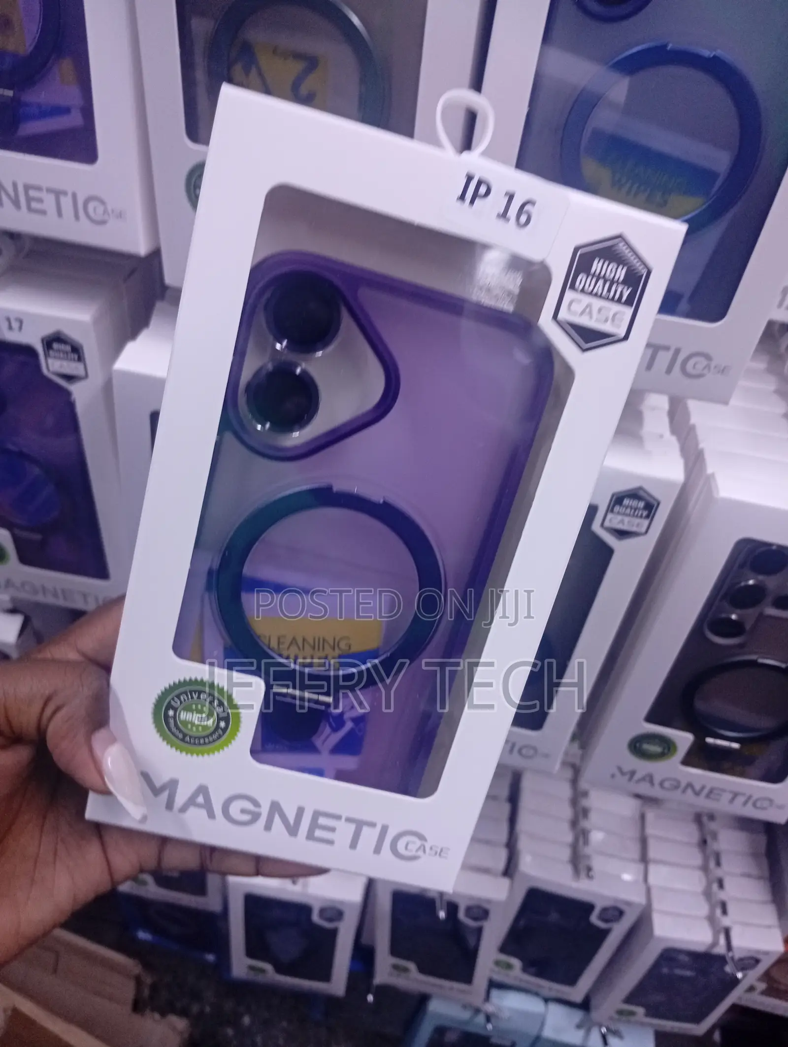 iPhone 16 Purple Unipha Magnetic Phone Case