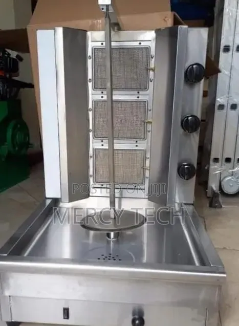 Stainless Steel Vertical Shawarma/Gyro Machine – 3 Burner