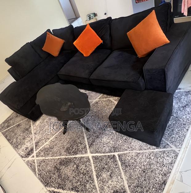 Stylish Left-Hand L-Seat Couch Set for Sale. - thumbnail 2