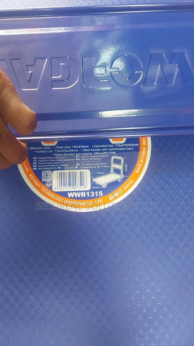 150kgs Wadfow Foldable Platform Hand Truck, Model Wwb1315. - thumbnail 2