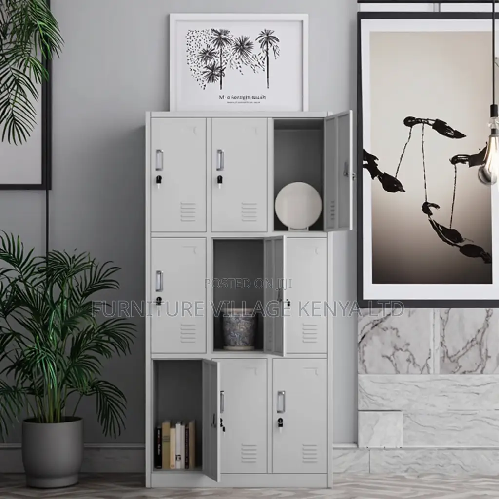 Multi 9 Door Storage Cabinet Locker