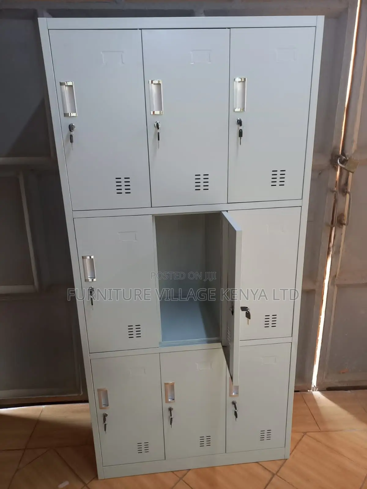 Multi 9 Door Storage Cabinet Locker