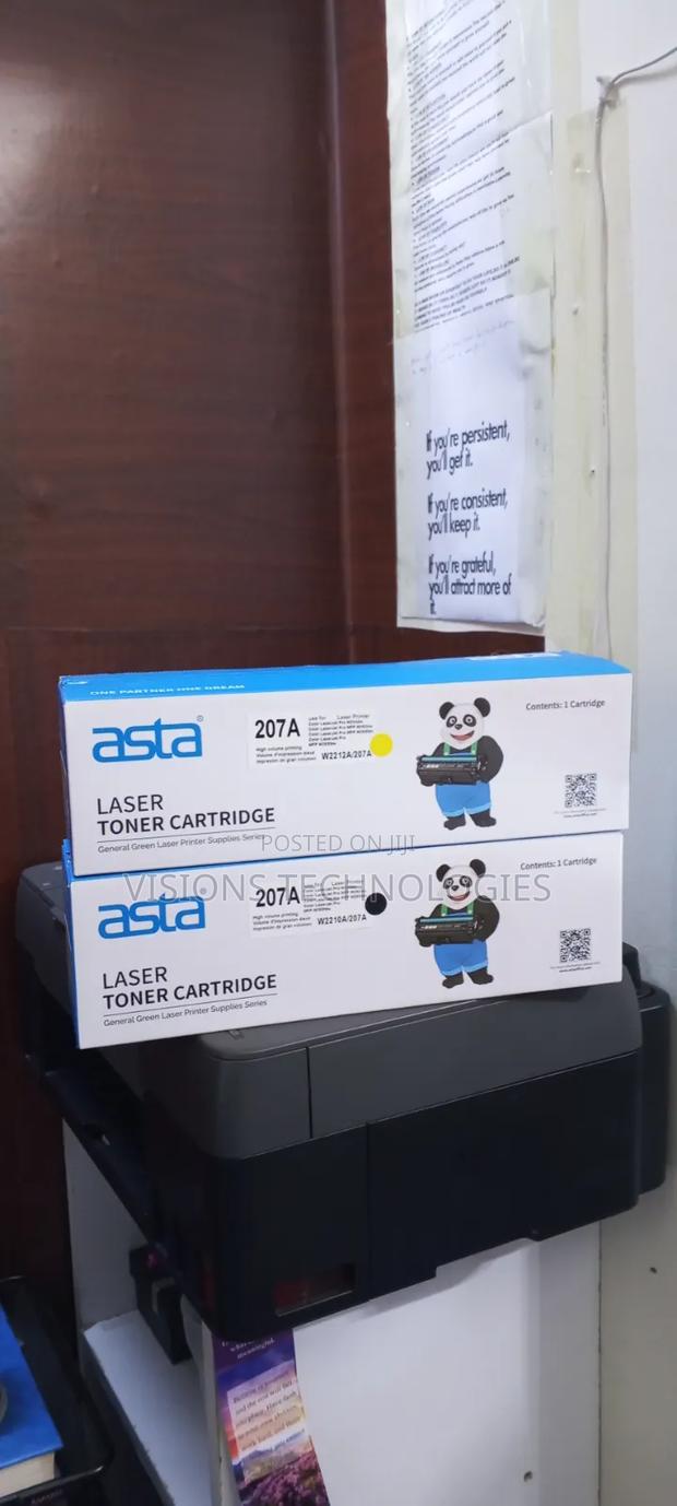 Yellow and Black Hp207a Toner Cartridge