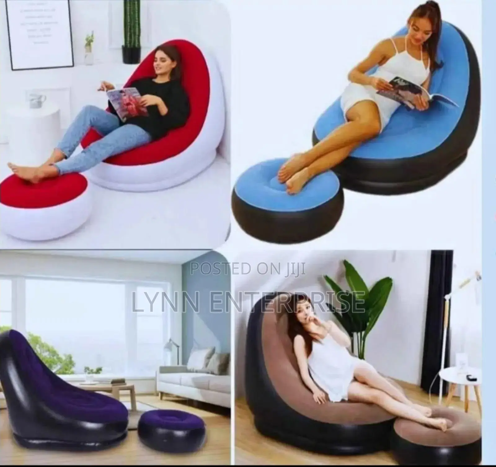 Inflatable Seat With Foot Rest
