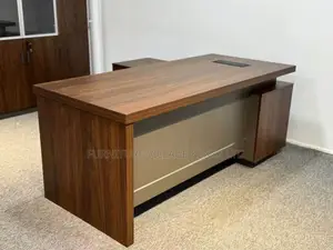 Executive Presidential Wooden L-Shaped Desk