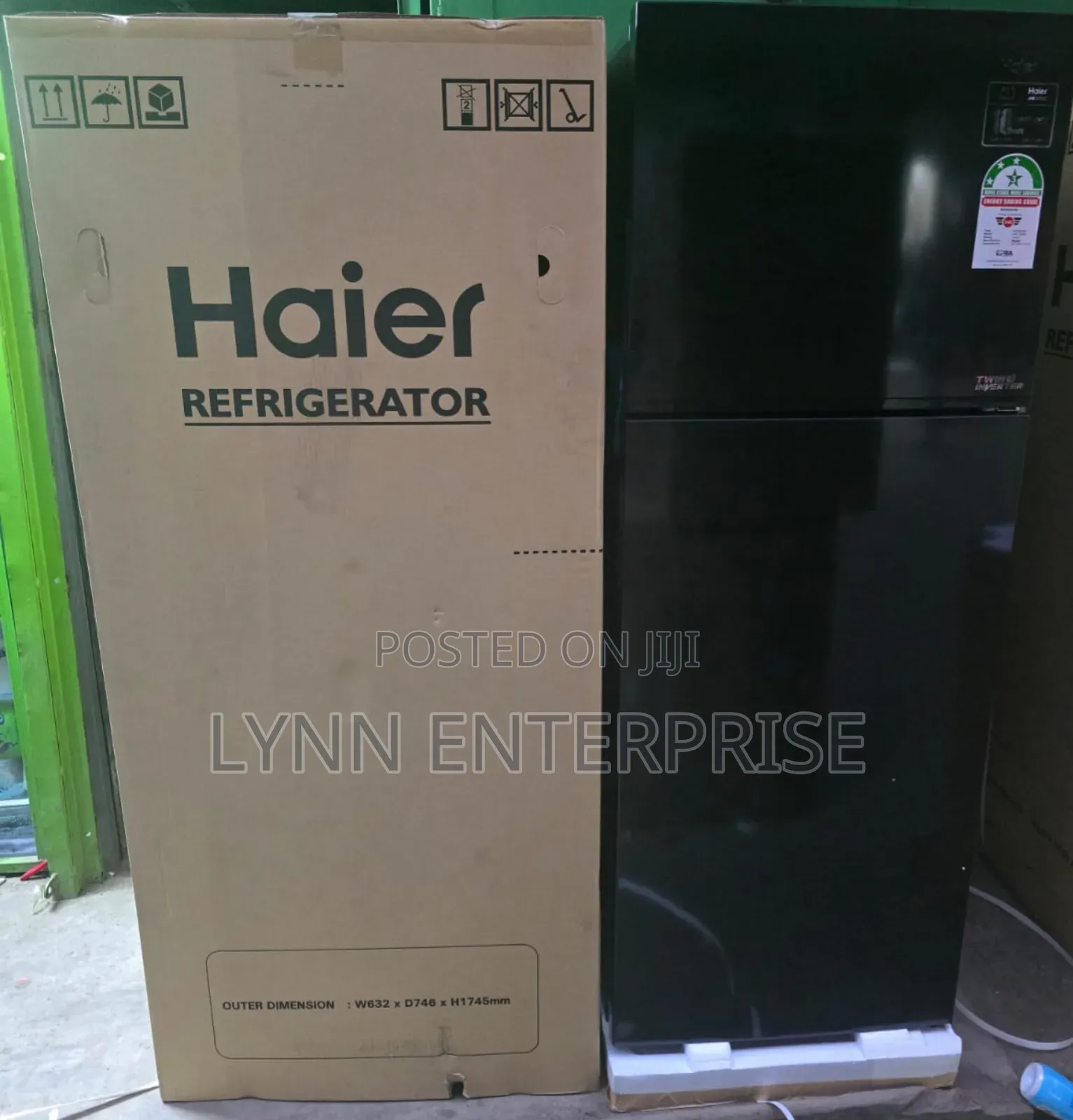 Haier 333l Double Door No-Frost Fridge Refrigerator