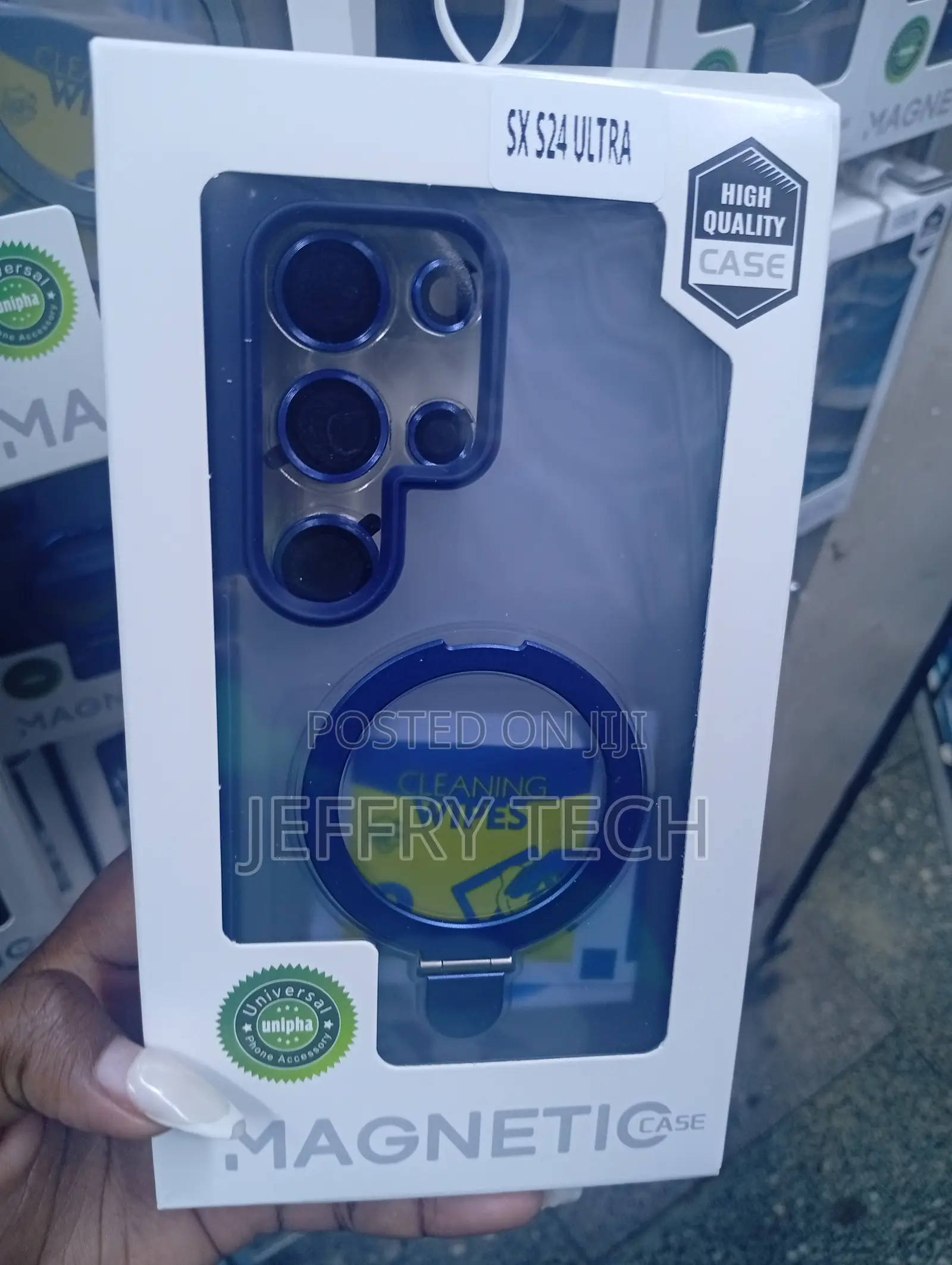 Samsung Galaxy S24 Dark Blue Matte or Metallic Back Plate Case
