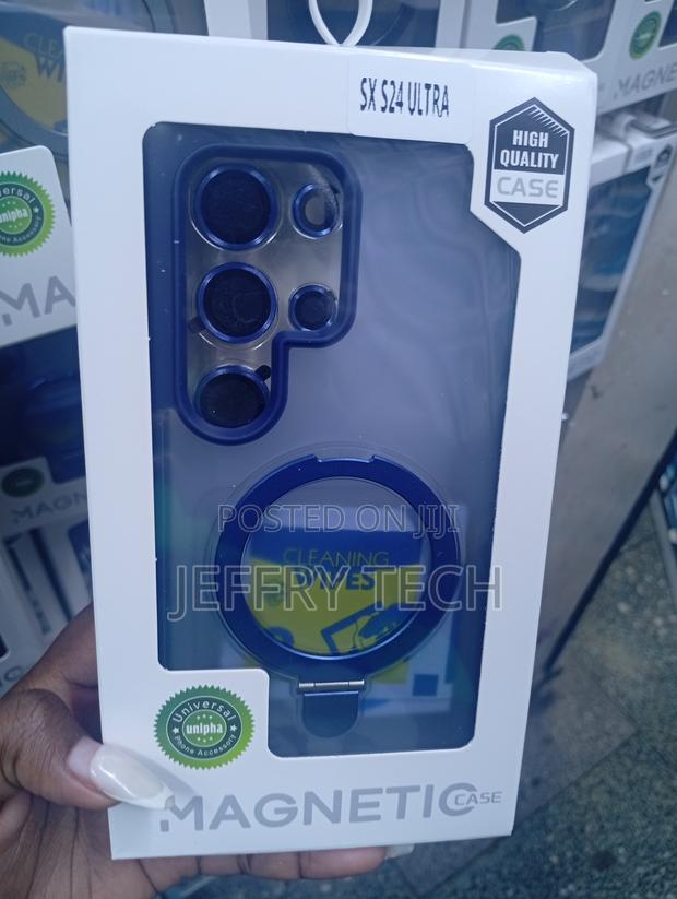 Samsung Galaxy S24 Dark Blue Matte or Metallic Back Plate Case