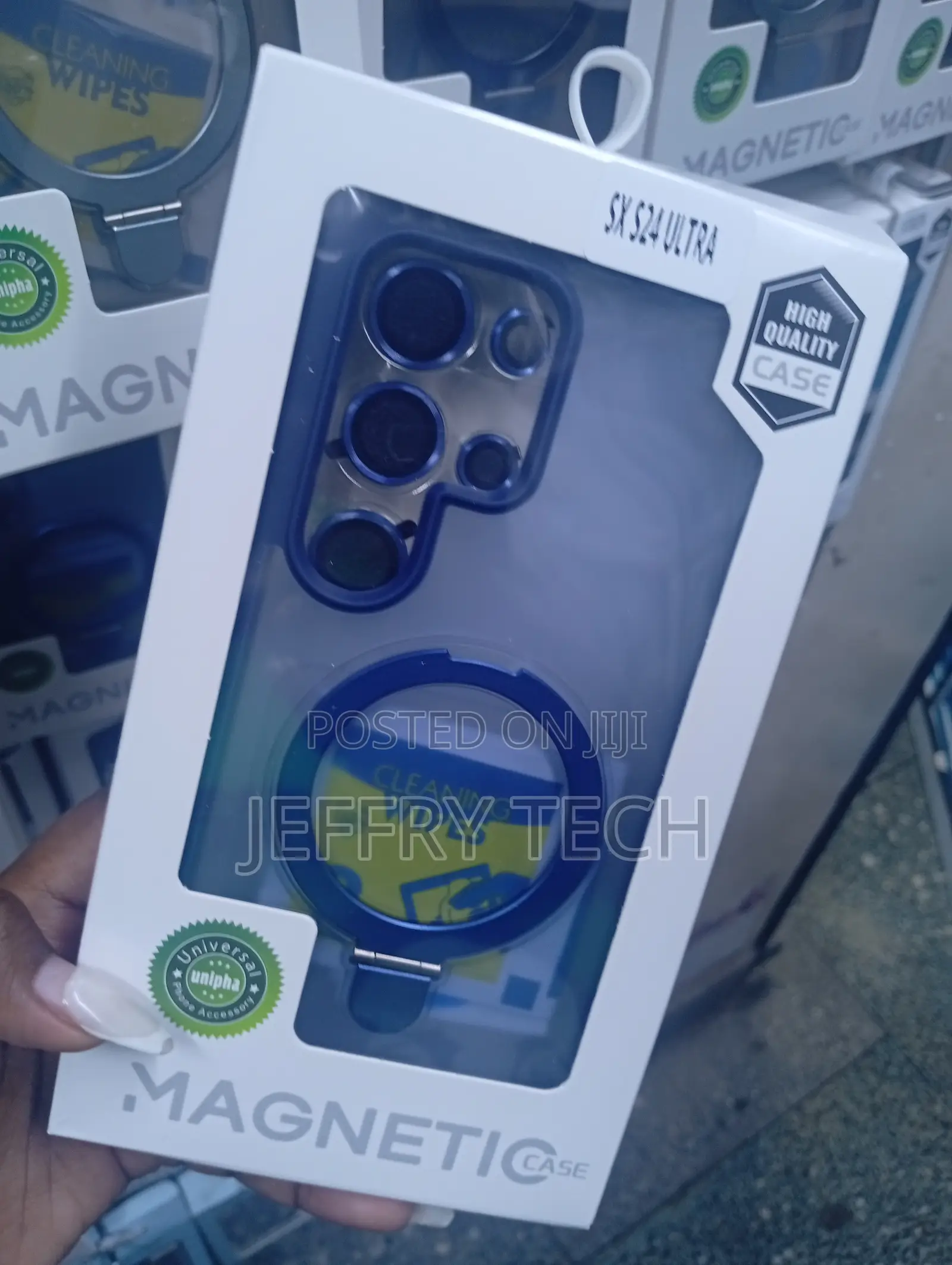 Samsung Galaxy S24 Dark Blue Matte or Metallic Back Plate Case