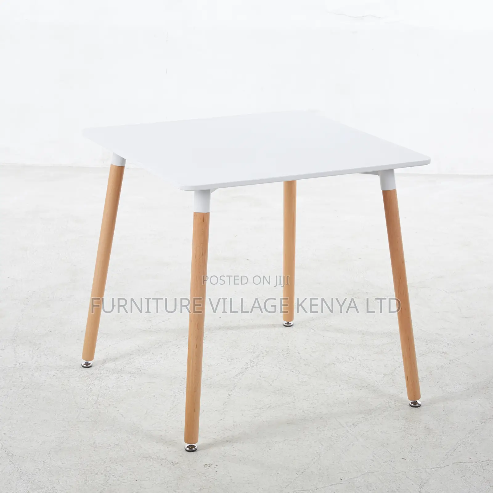 Space-Saving Square Marble Dining Table